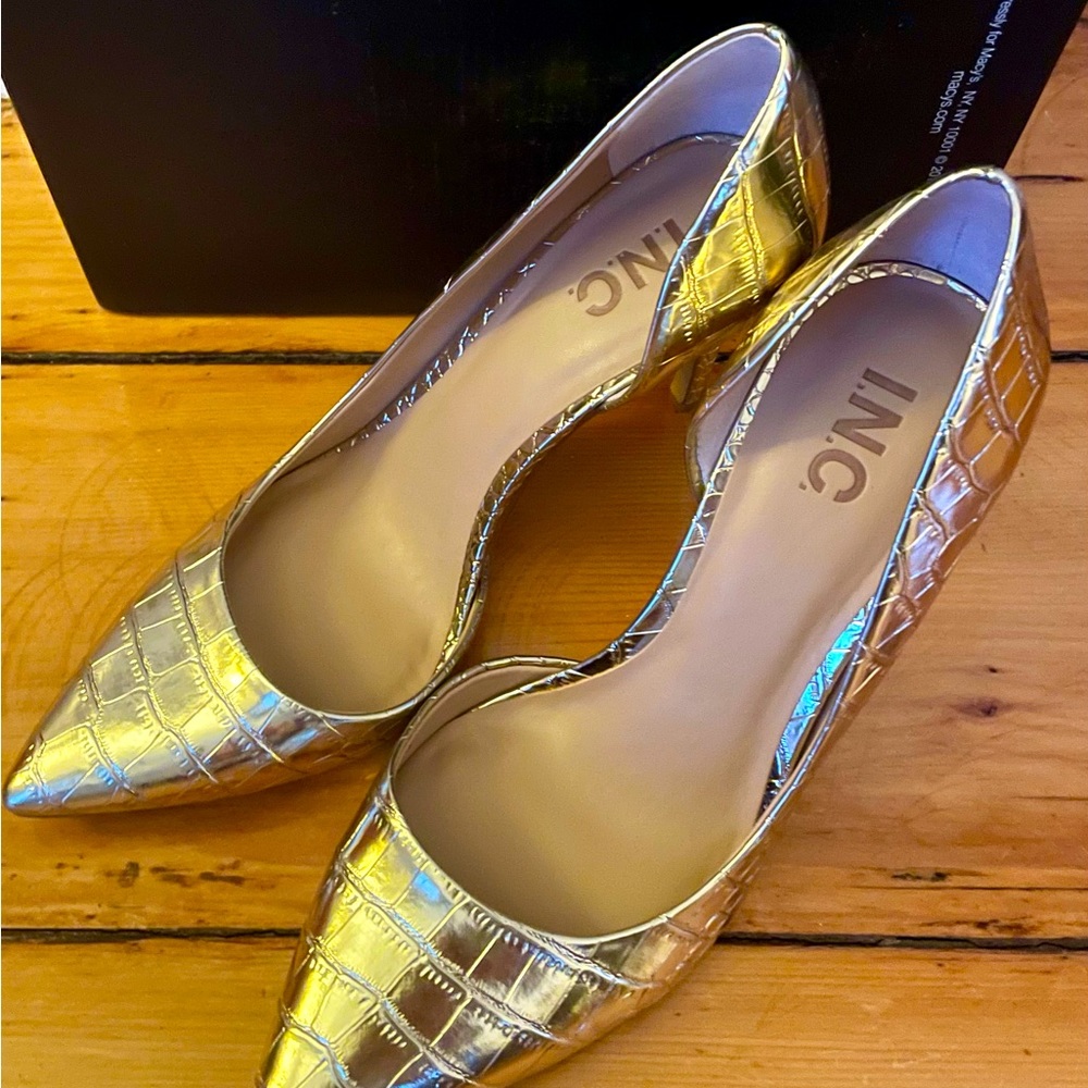 Gold Stiletto Heel